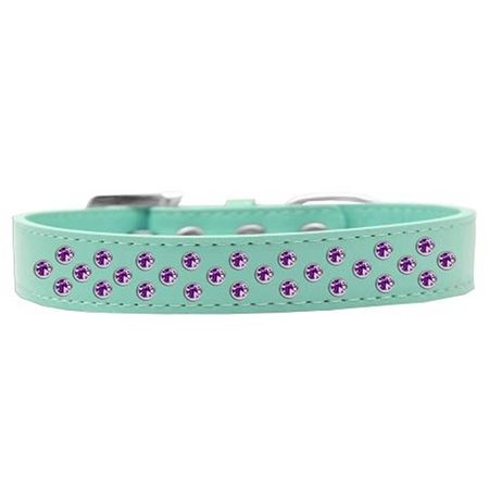 UNCONDITIONAL LOVE Sprinkles Purple Crystals Dog CollarAqua Size 16 UN756601